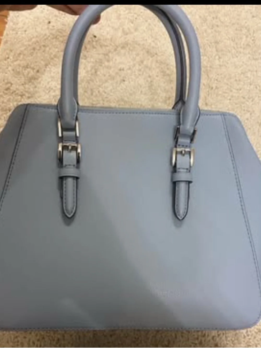 Michael Kors Pale Blue Leather Satchel
